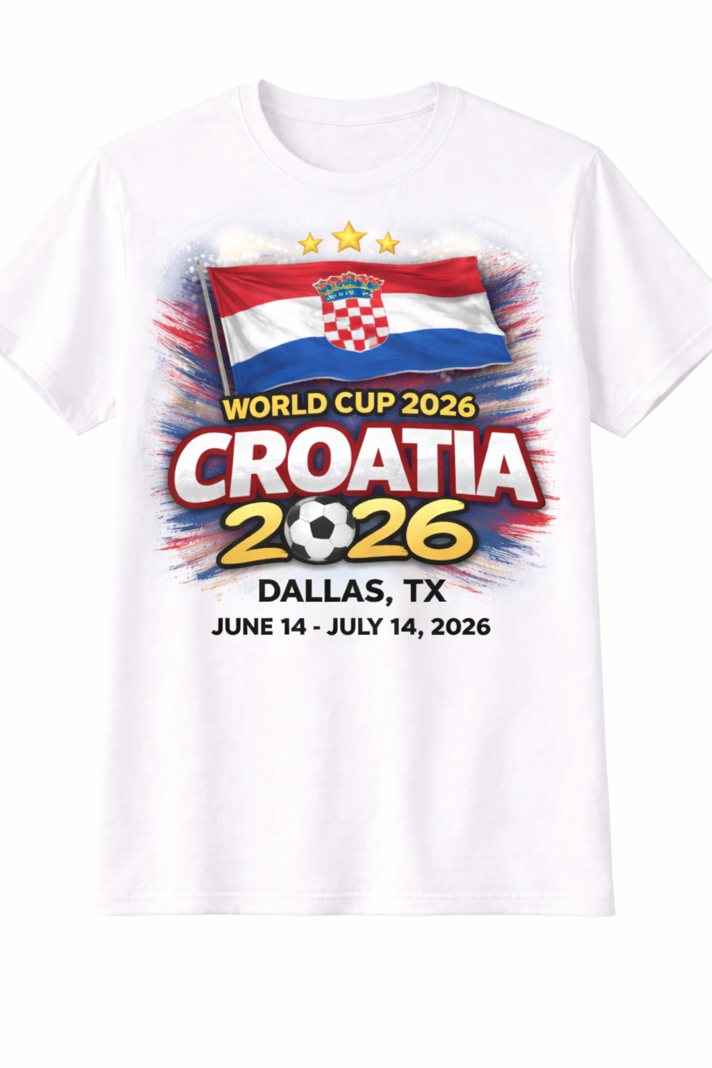 Croatia World Cup 2026 Dallas TX T-Shirt