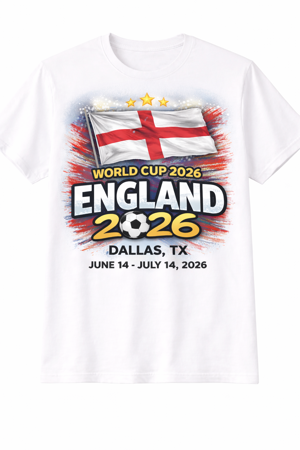 England World Cup 2026 Dallas TX T-Shirt