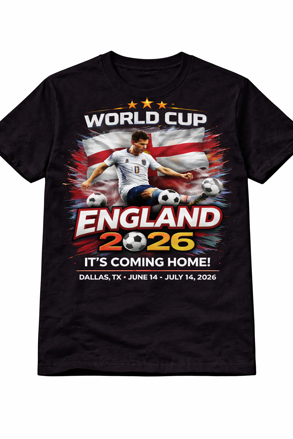England World Cup 2026 Dallas Edition T-Shirt